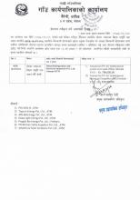 सोलार ब्याकअप सिस्टम (हाईब्रिड) खरिद/जडानको लागि बोलपत्र स्वीकृत गर्ने आशय सुचना